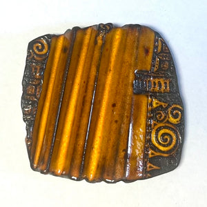 Seifenablage Keramik, orange