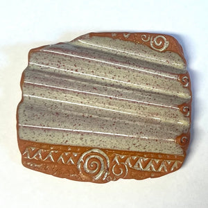 Seifenablage Keramik, beige