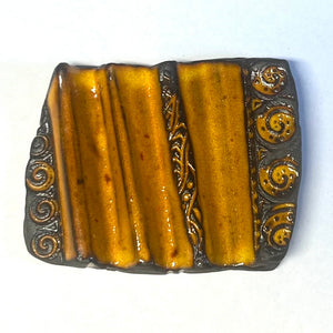 Seifenablage Keramik, orange