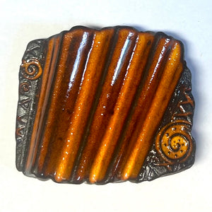 Seifenablage Keramik, orange