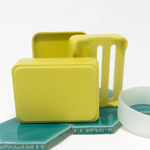 Plastikfreie Seifenbox „3 in 1“, yellow